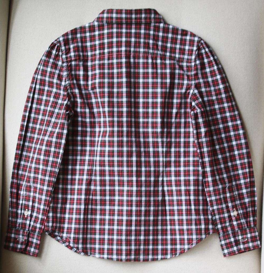 POLO RALPH LAUREN KIDS GIRLS RUFFLE FRONT PLAID SHIRT 6 YEARS - Image 3