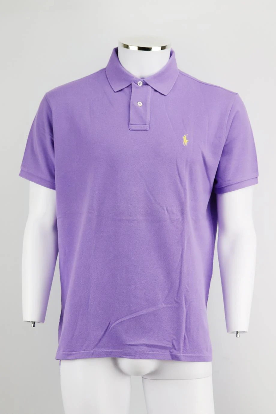 POLO RALPH LAUREN MEN'S CUSTOM FIT COTTON PIQUÉ POLO SHIRT LARGE - Image 2