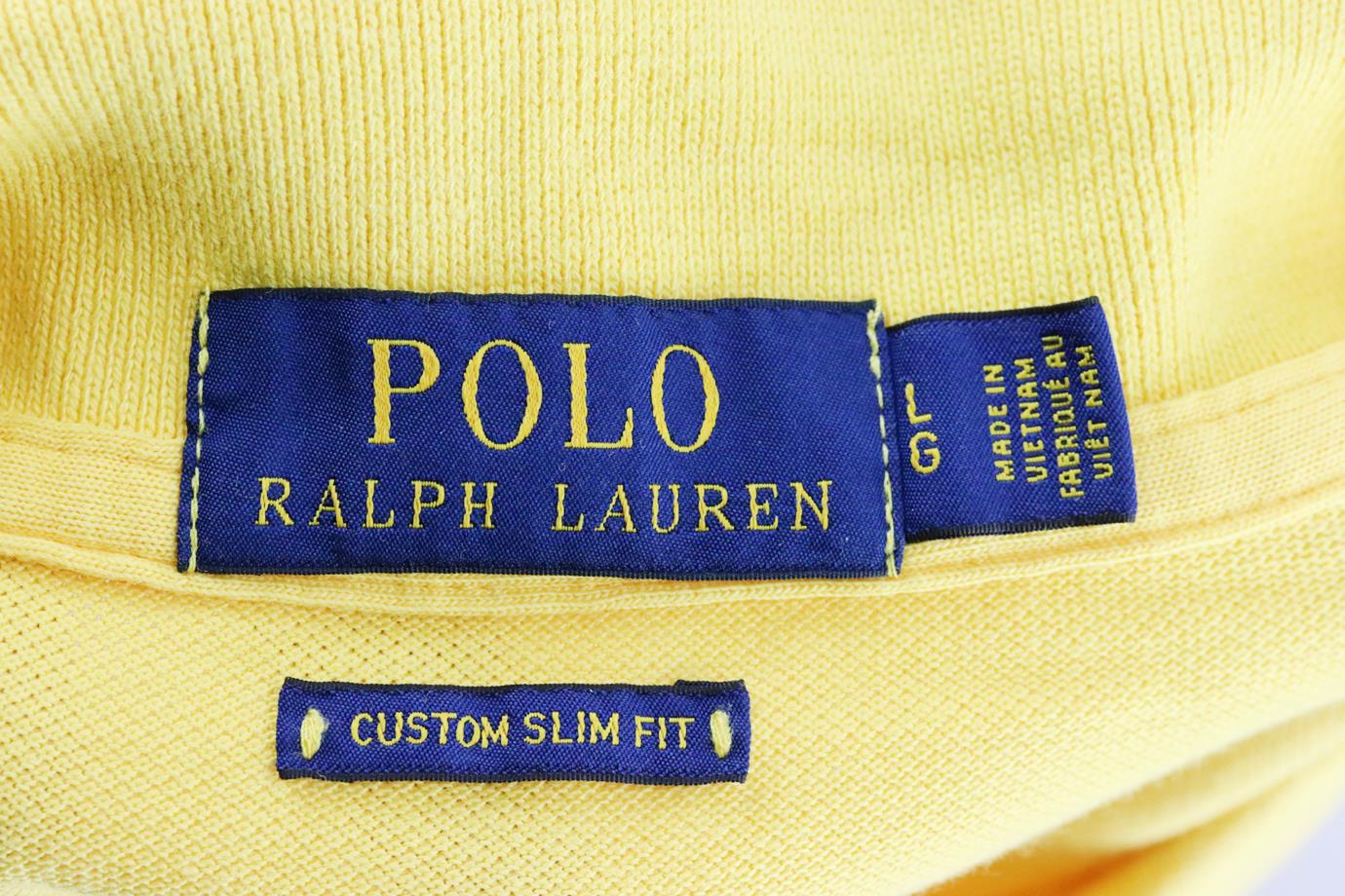 POLO RALPH LAUREN MEN'S CUSTOM FIT COTTON PIQUÉ POLO SHIRT LARGE - Image 4