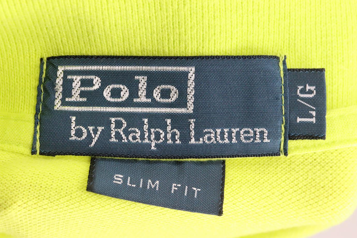 POLO RALPH LAUREN MEN'S SLIM FIT COTTON PIQUÉ POLO SHIRT LARGE - Image 4
