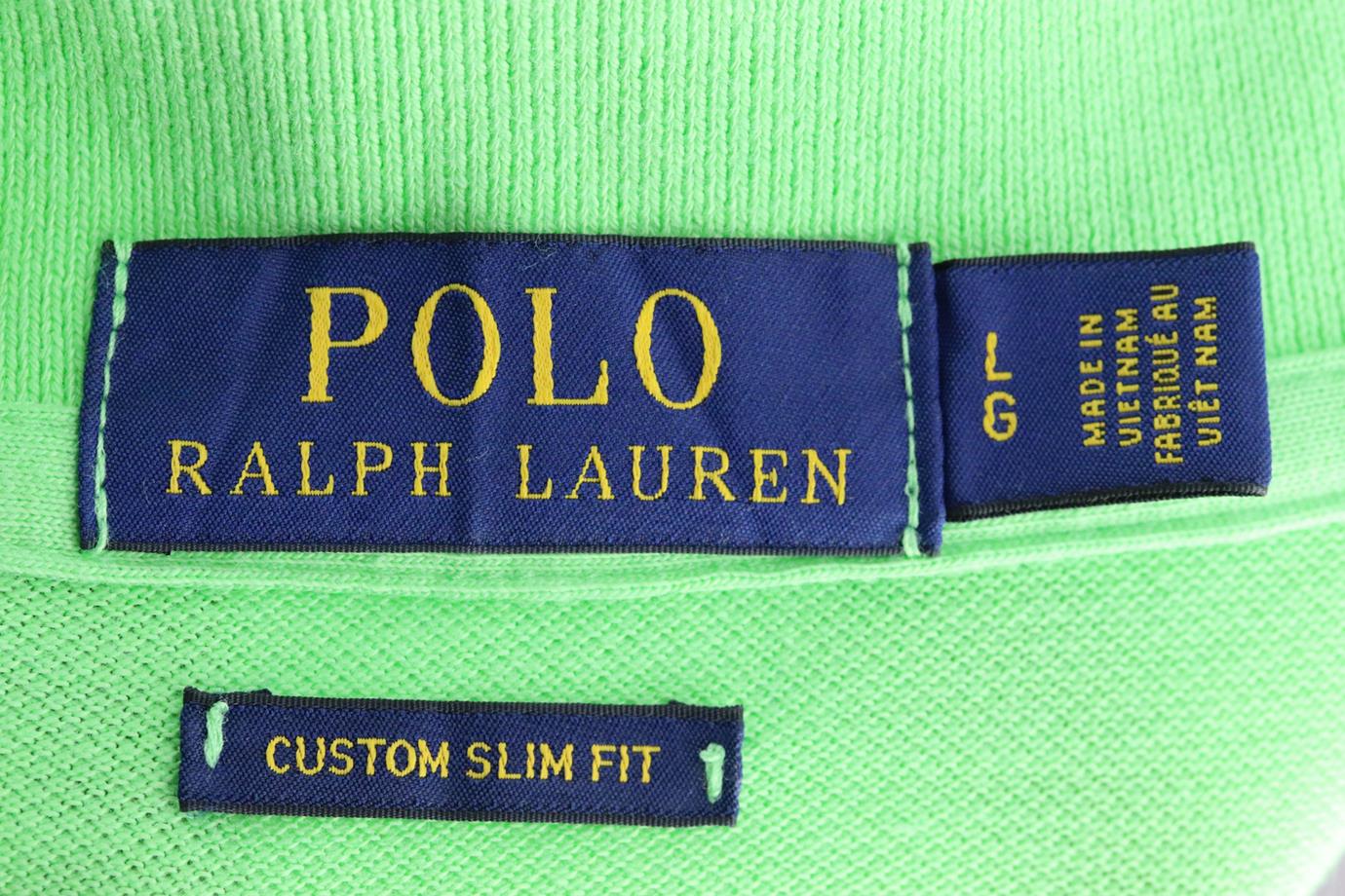POLO RALPH LAUREN MEN'S SLIM FIT COTTON PIQUÉ POLO SHIRT LARGE - Image 4