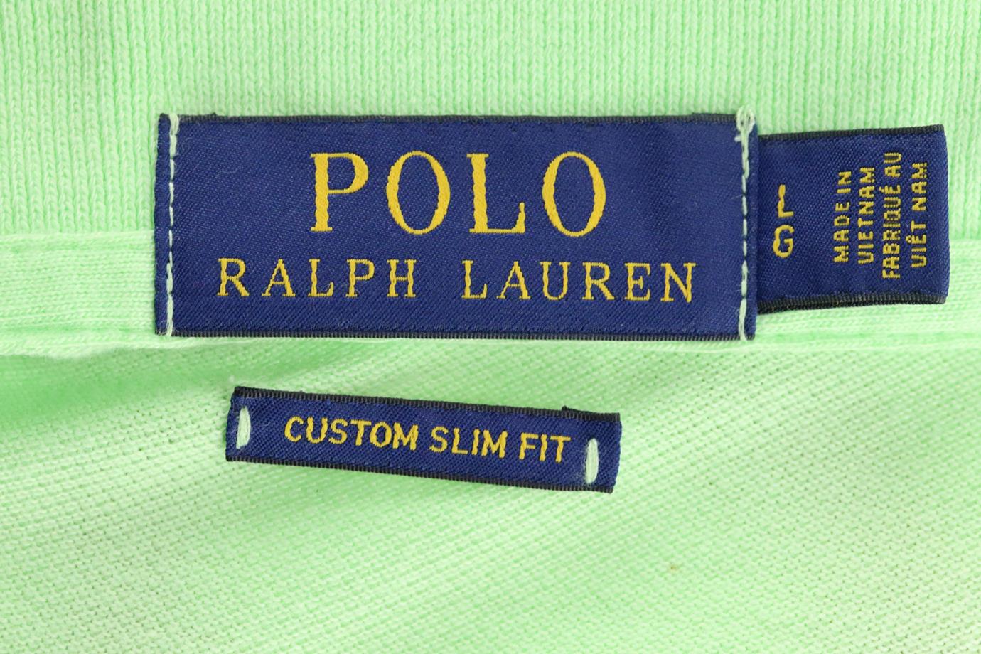POLO RALPH LAUREN MEN'S SLIM FIT COTTON PIQUÉ POLO SHIRT LARGE - Image 4