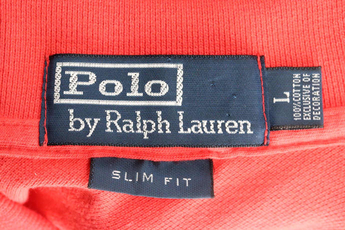 POLO RALPH LAUREN MEN'S SLIM FIT COTTON PIQUÉ POLO SHIRT LARGE - Image 4