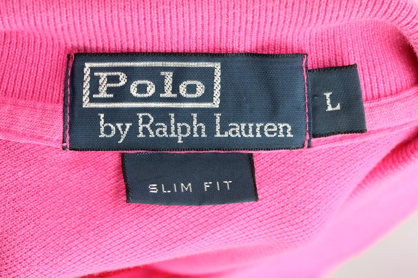 POLO RALPH LAUREN MEN'S SLIM FIT COTTON PIQUÉ POLO SHIRT LARGE - Image 4
