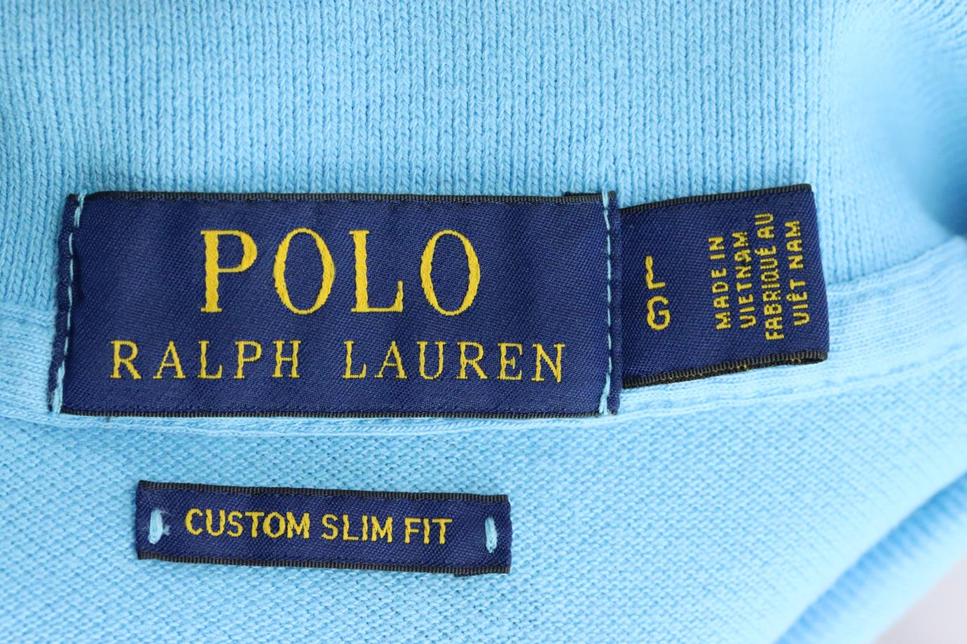 POLO RALPH LAUREN MEN'S SLIM FIT COTTON PIQUÉ POLO SHIRT LARGE - Image 4