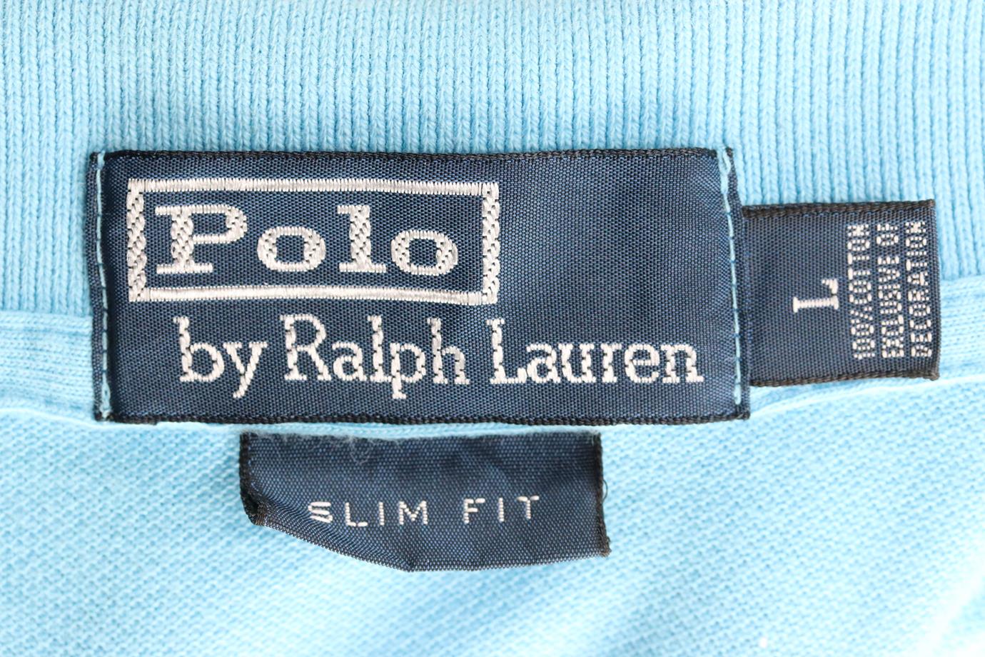 POLO RALPH LAUREN MEN'S SLIM FIT COTTON PIQUÉ POLO SHIRT LARGE - Image 4