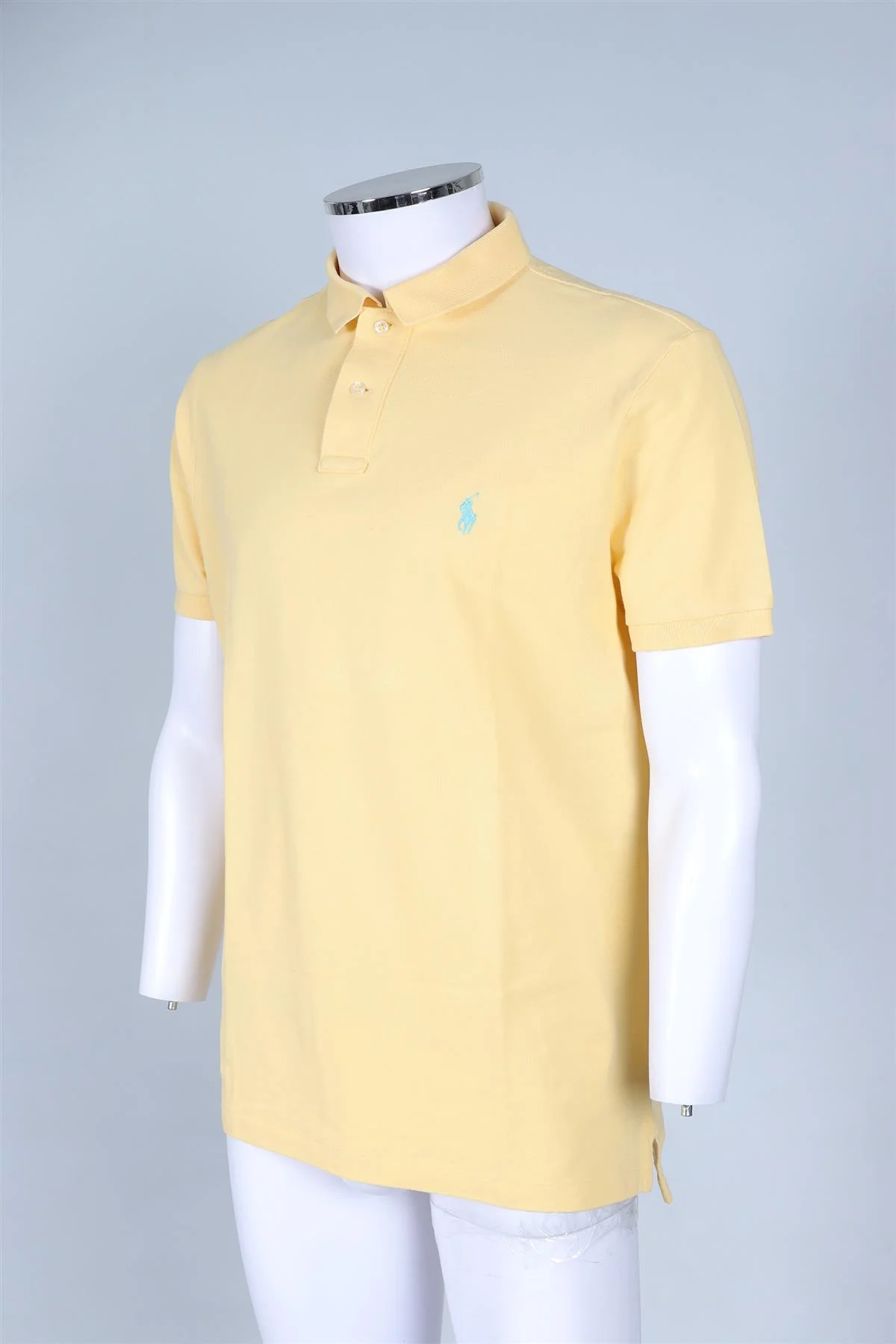 POLO RALPH LAUREN YELLOW MEN'S COTTON POLO SHIRT LARGE - Image 3