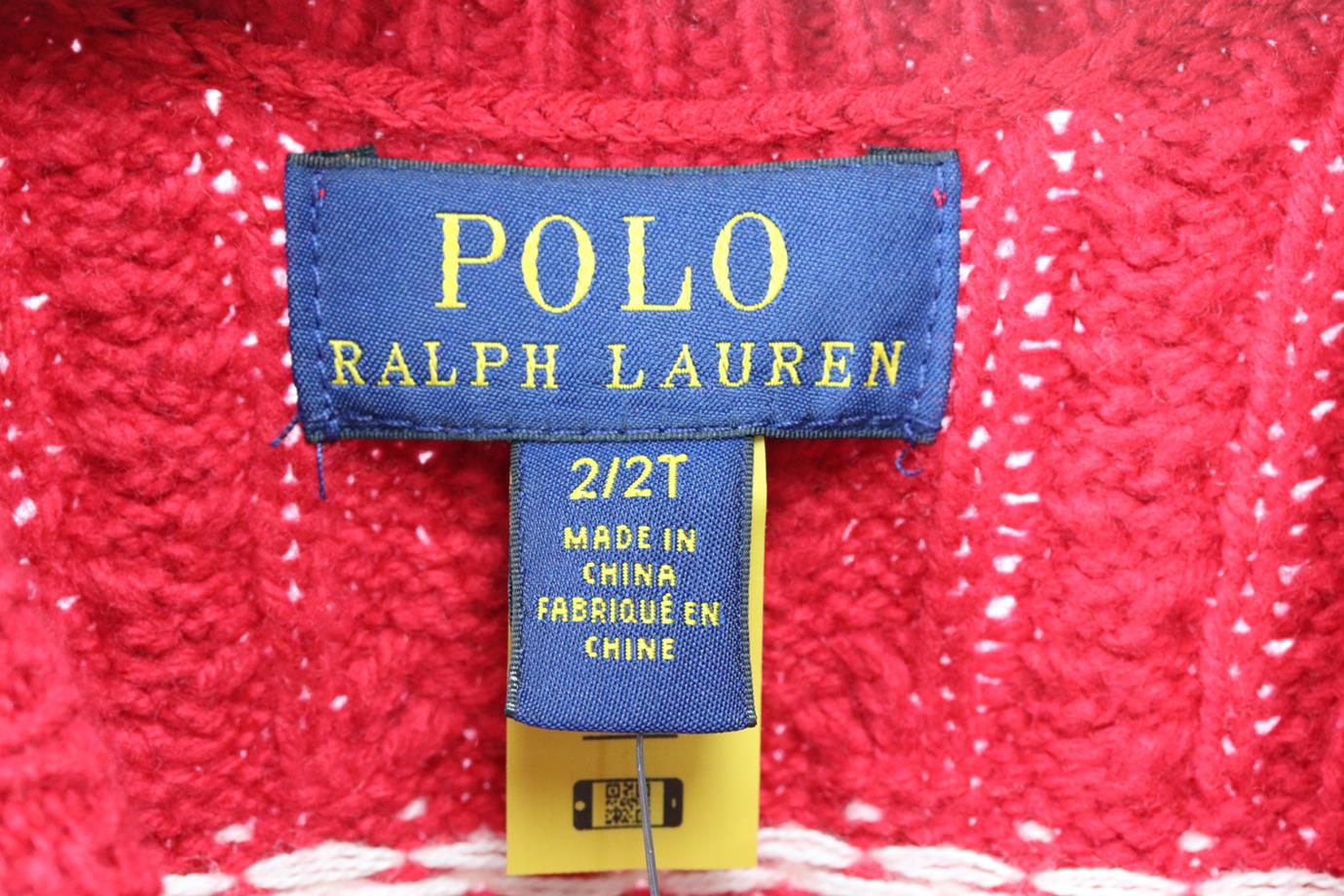 POLO RALPH LAURENT KIDS GIRLS KNITTED DRESS 2 YEARS - Image 4