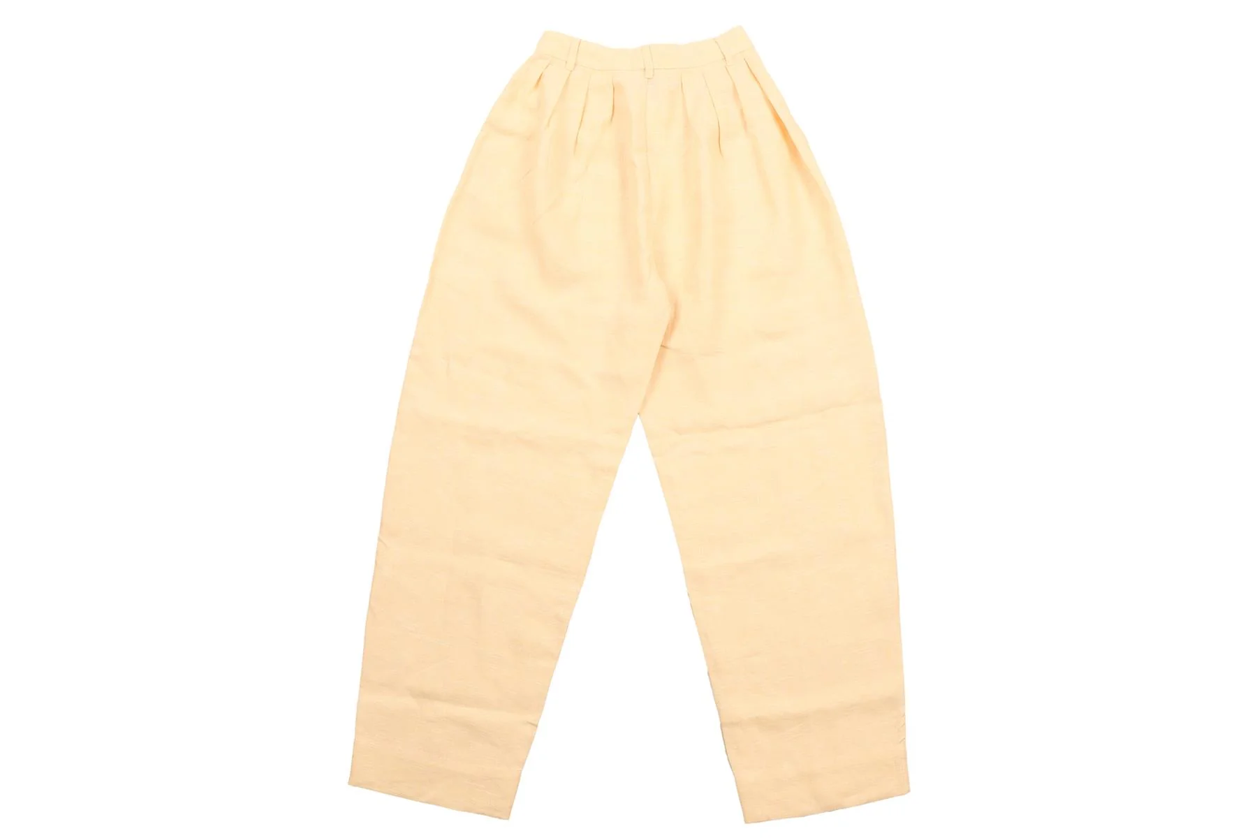 POSSE YELLOW LINEN BARREL LEG PANTS XSMALL - Image 5