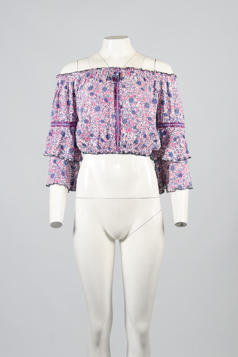 POUPETTE ST BARTH CROPPED VOILE TOP SMALL - Image 2