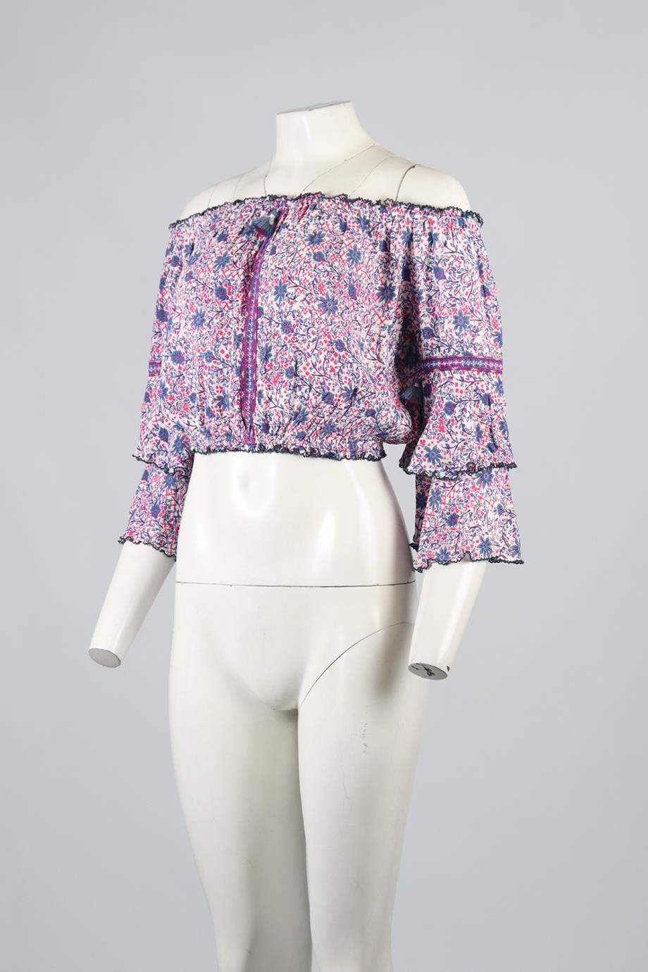 POUPETTE ST BARTH CROPPED VOILE TOP SMALL - Image 3