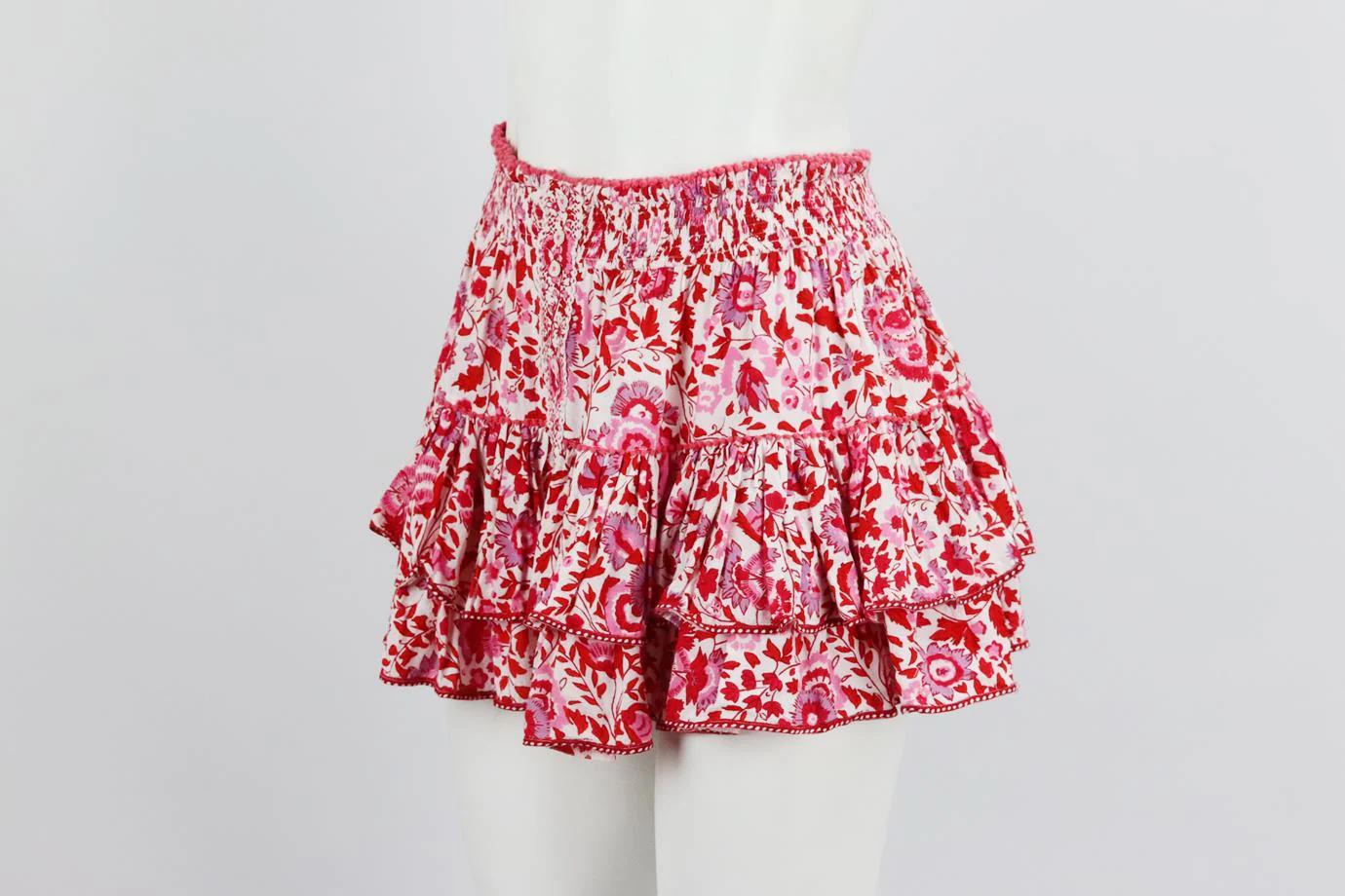 POUPETTE ST BARTH FLORAL PRINT VOILE MINI SKIRT SMALL/MEDUIM - Image 3