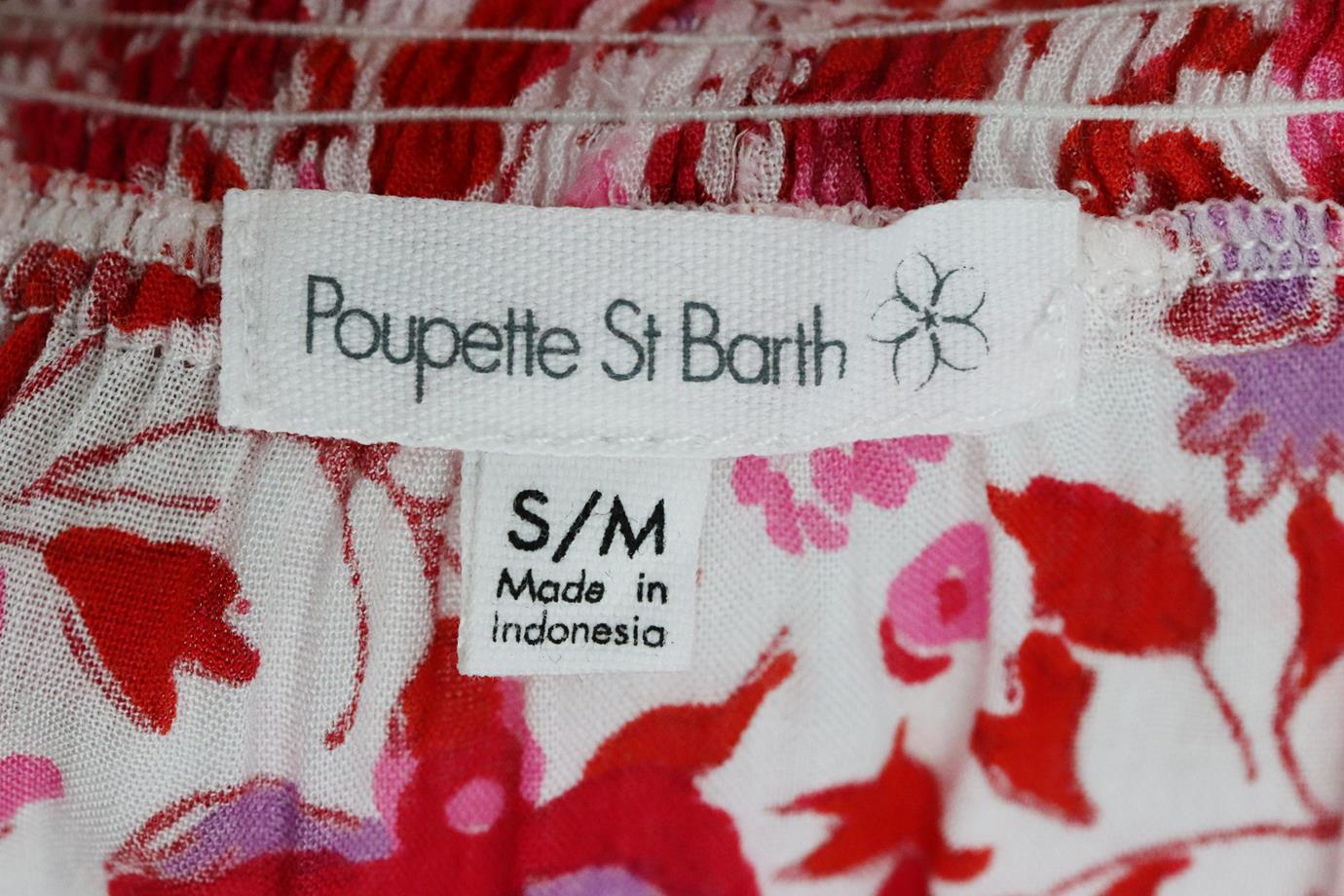 POUPETTE ST BARTH FLORAL PRINT VOILE MINI SKIRT SMALL/MEDUIM - Image 5