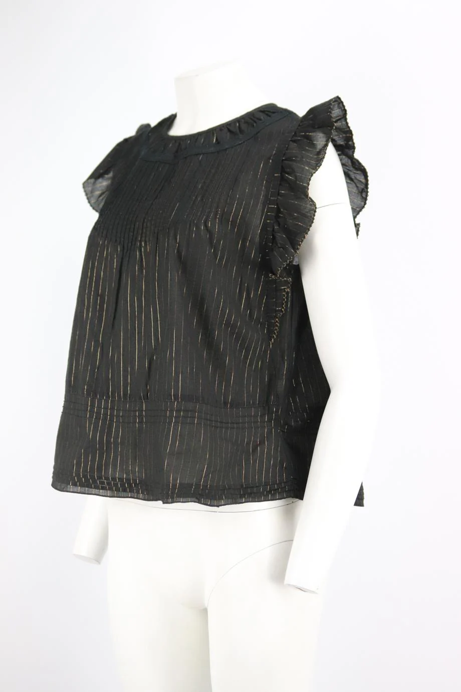 POUPETTE ST BARTH STRIPED COTTON TOP MEDIUM - Image 3