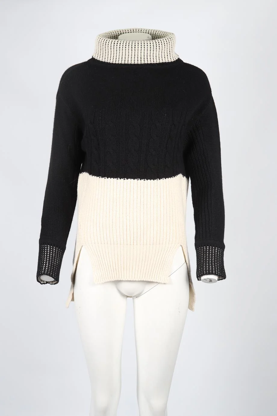 PRABEL GURUNG CASHMERE TURTLENECK SWEATER SMALL - Image 2