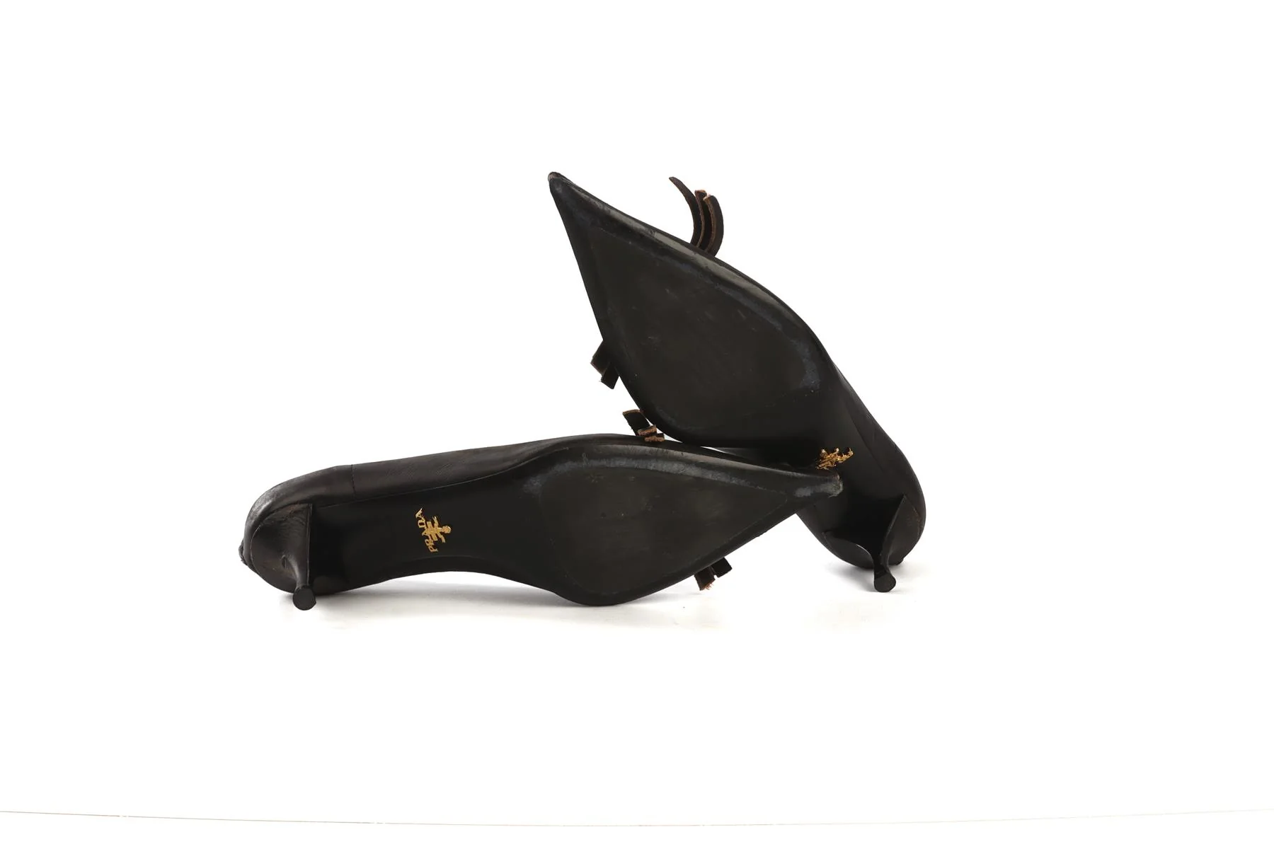 PRADA BLACK 2025 LEATHER PUMPS EU 39 UK 6 US 9 - Image 6