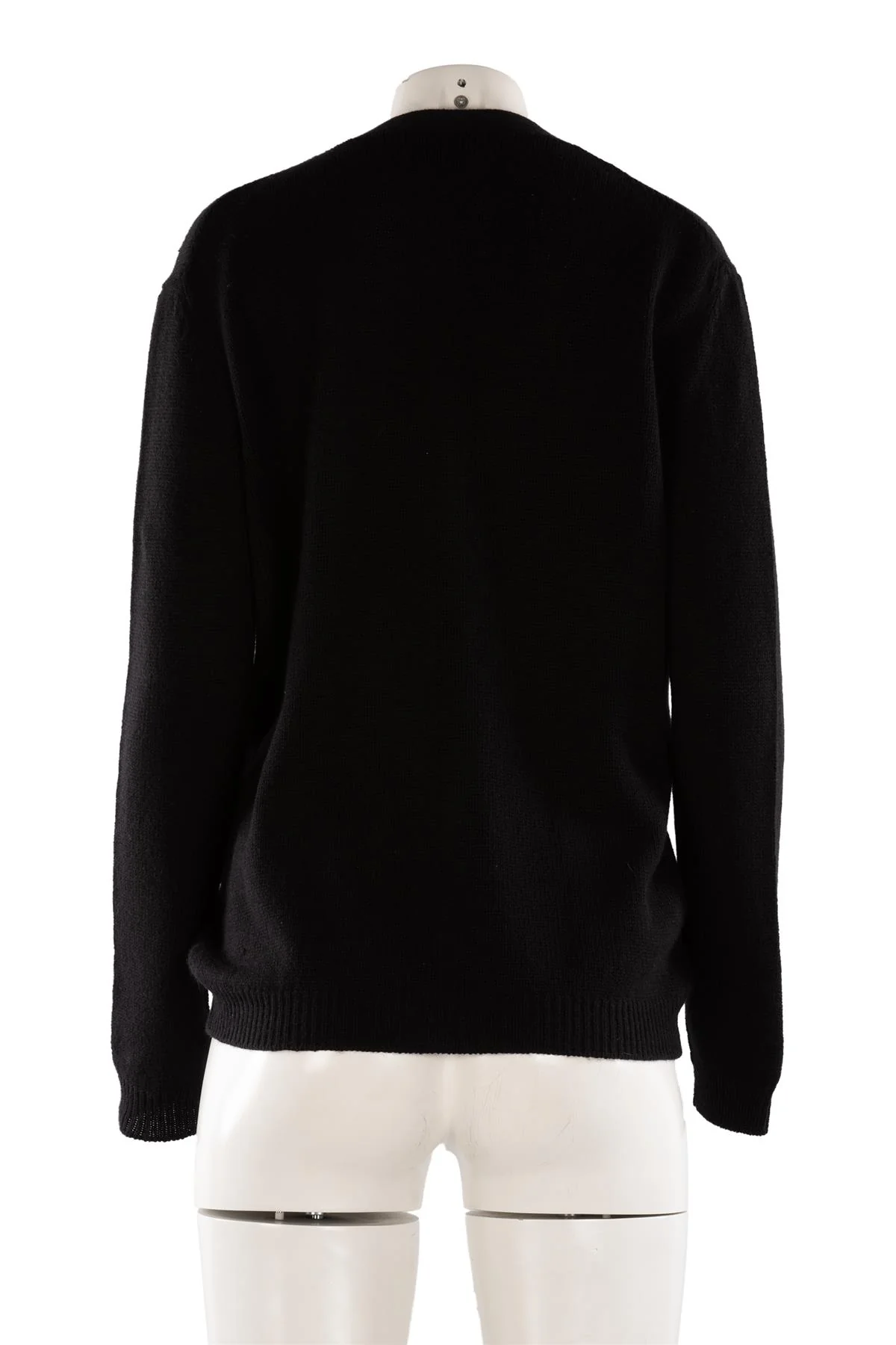 PRADA BLACK CASHMERE CARDIGAN IT 46 UK 14 - Image 4