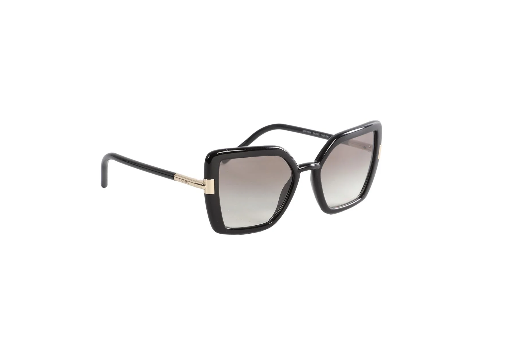 PRADA BLACK CAT EYE ACETATE SUNGLASSES - Image 2