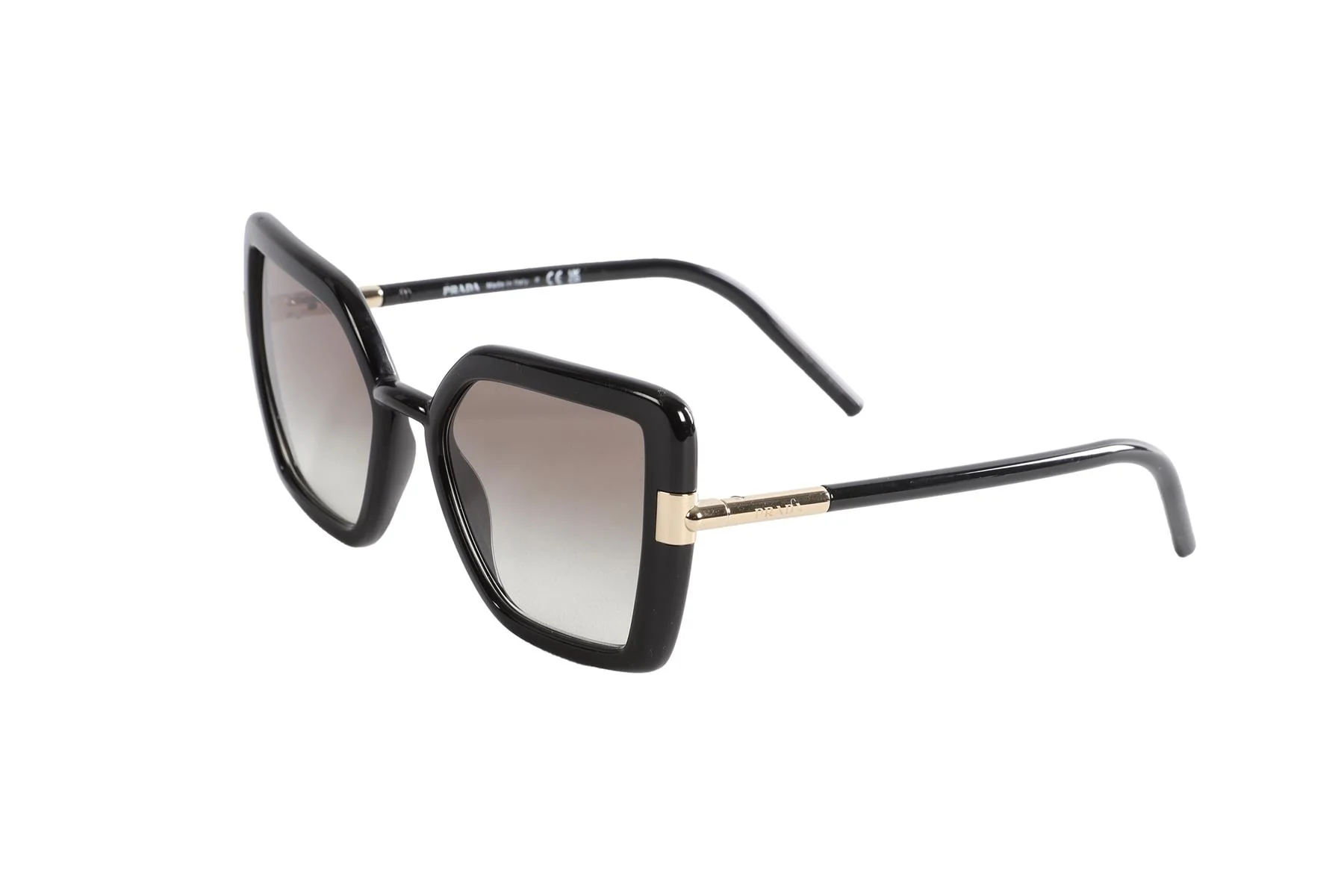 PRADA BLACK CAT EYE ACETATE SUNGLASSES - Image 4