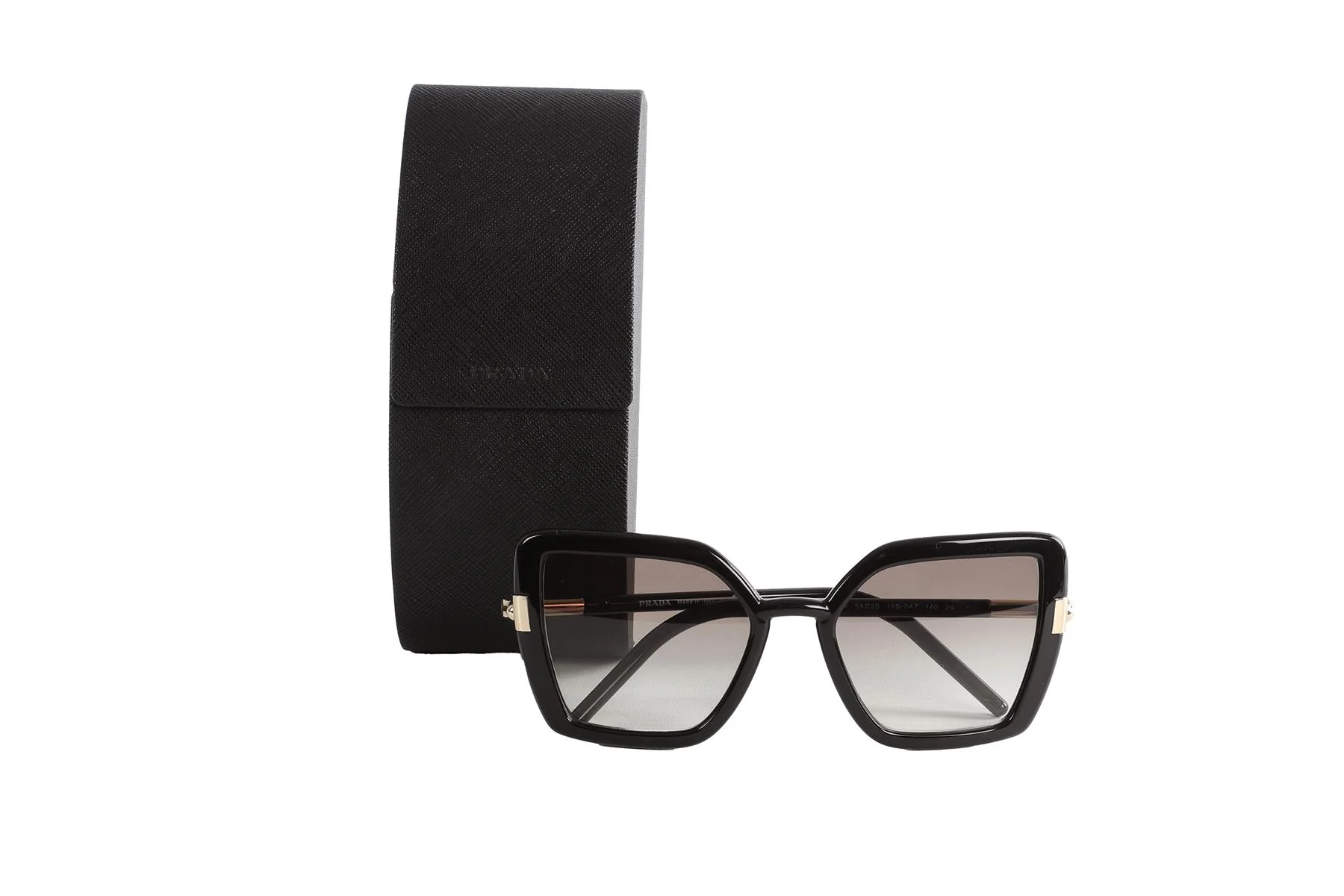 PRADA BLACK CAT EYE ACETATE SUNGLASSES - Image 8
