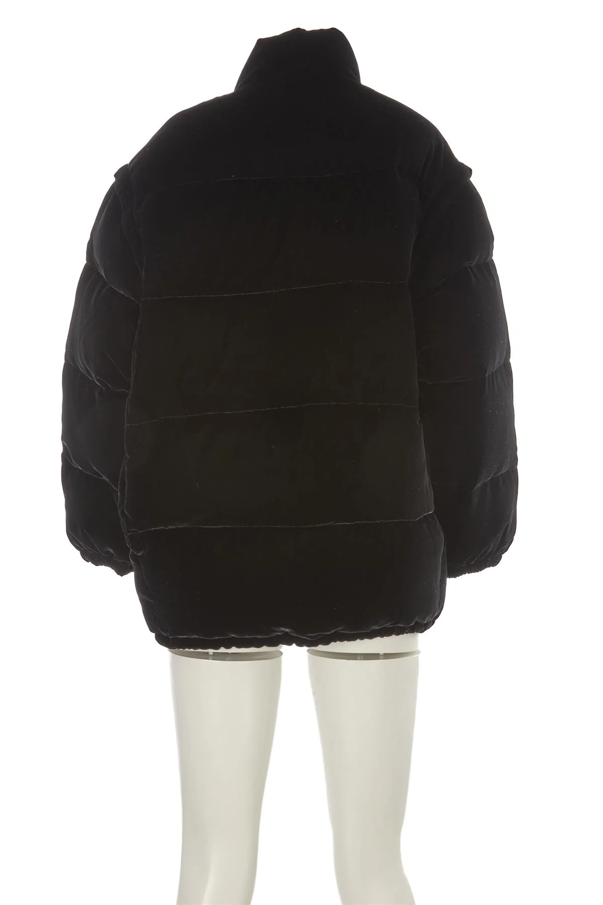 PRADA BLACK PADDED VELVET JACKET IT 42 UK 10 - Image 4