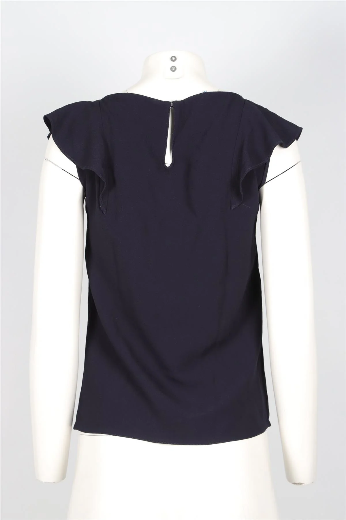 PRADA BLUE CREPE TOP IT 40 UK 8 - Image 4