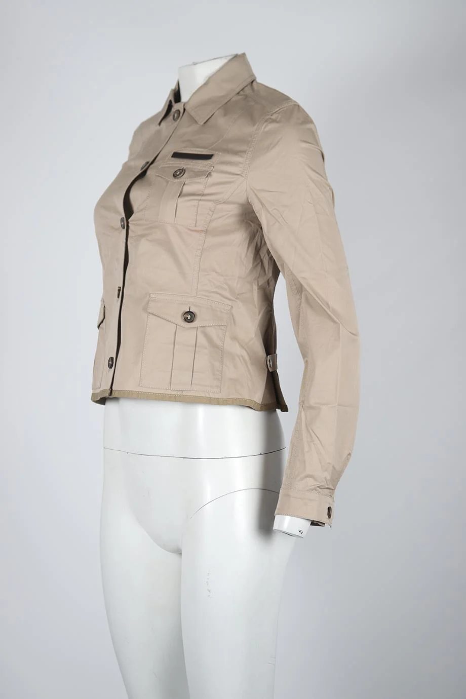 PRADA COTTON BLEND JACKET IT 42 UK 10 - Image 3