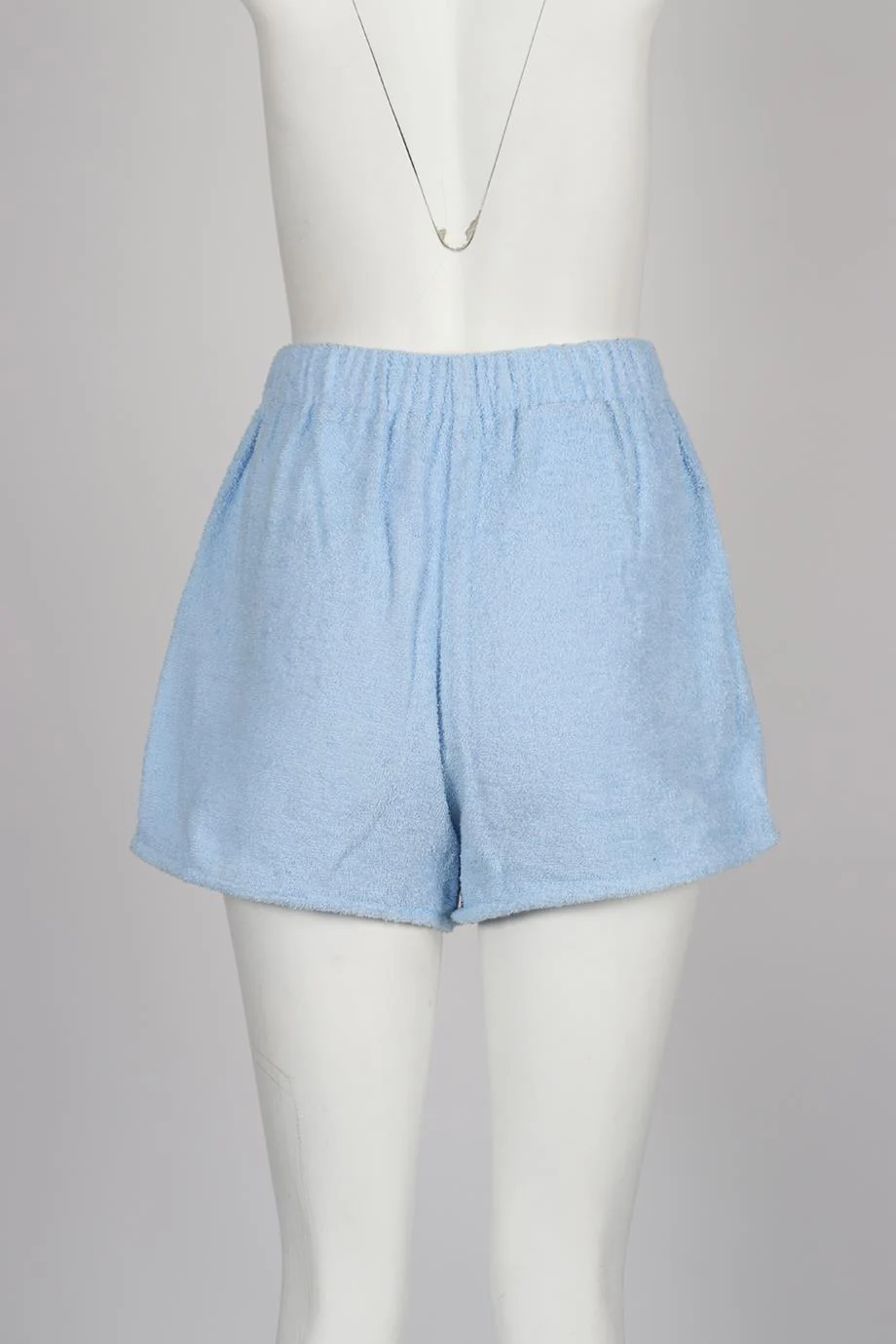 PRADA LOGO DETAILED TERRY CLOTH SHORTS IT 38 UK 6 - Image 4