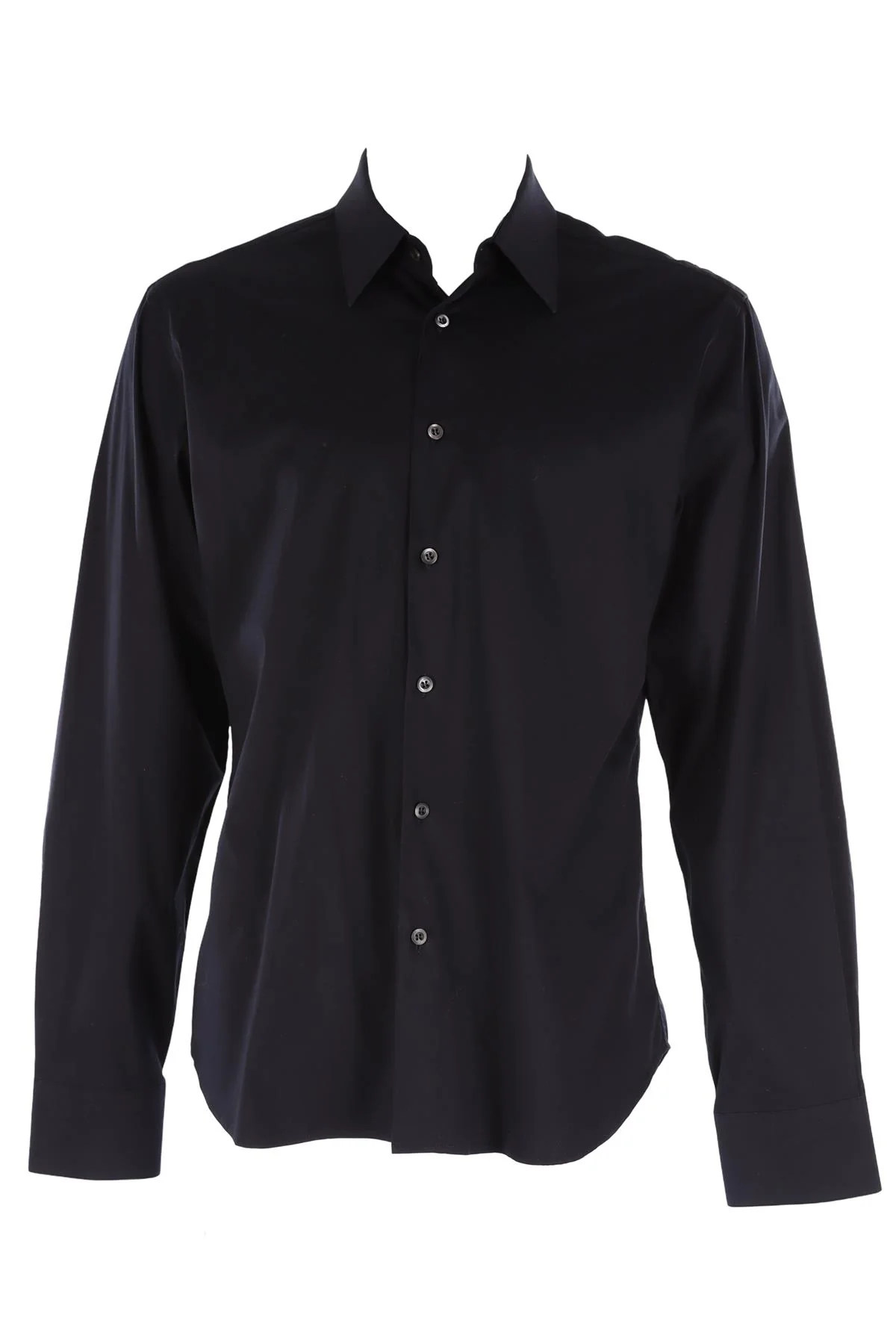 PRADA NAVY MEN'S COTTON SHIRT IT 41