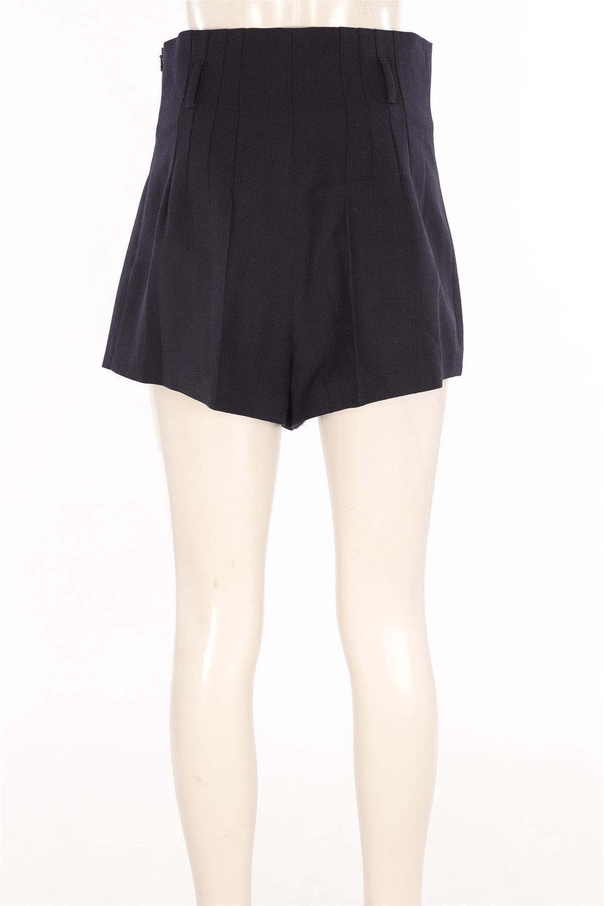 PRADA NAVY WOOL SHORTS FR 38 UK 10 - Image 4