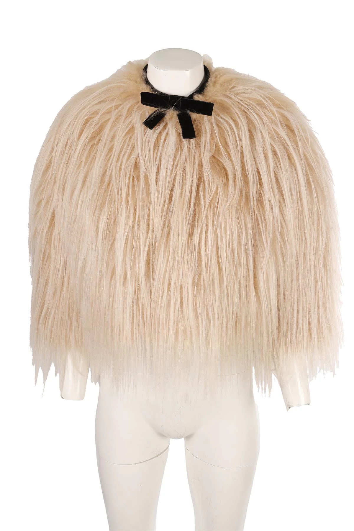 PRADA NUDE 2024 KIDASSIA FUR JACKET IT 42 UK 10 - Image 2