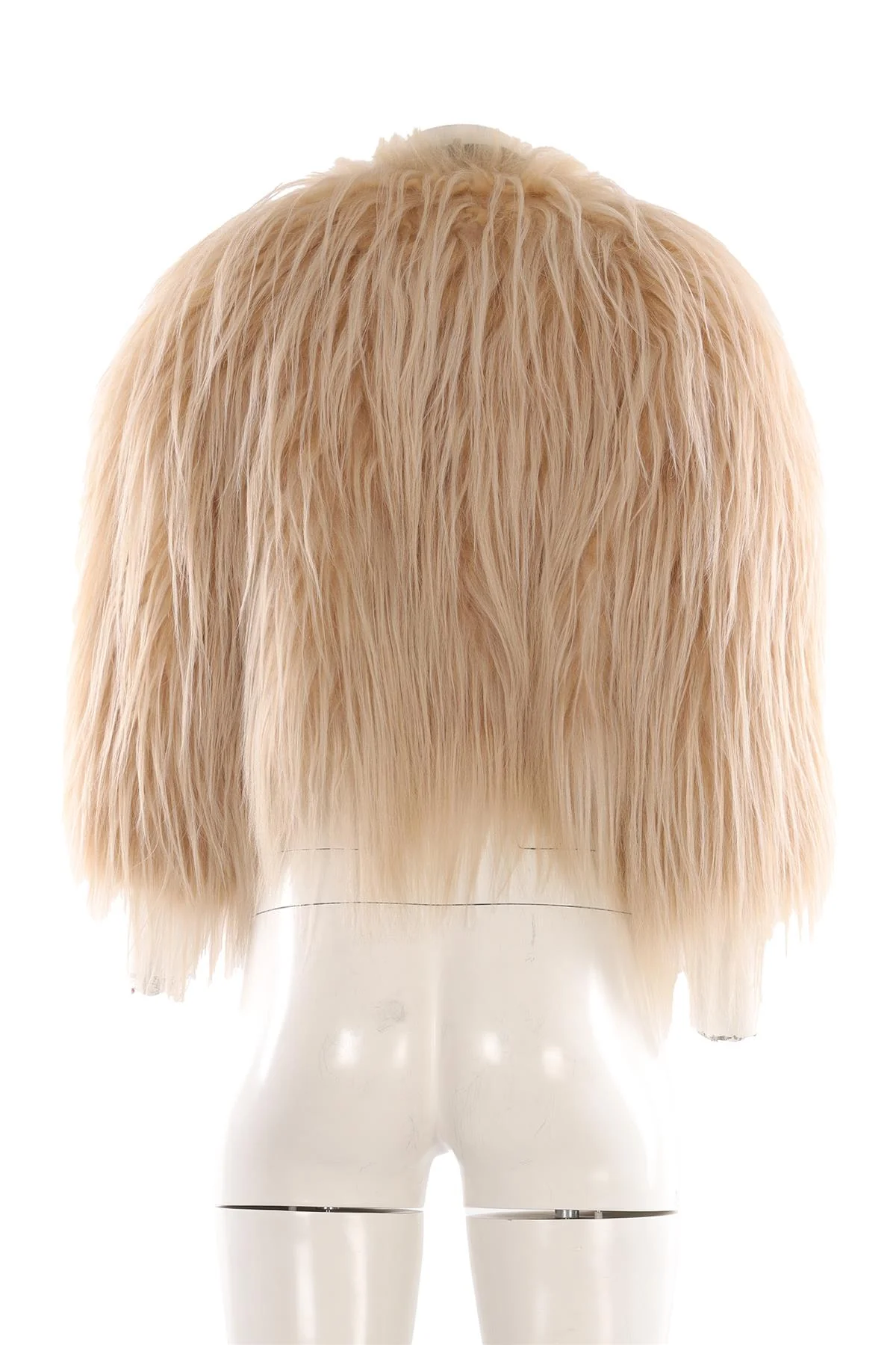 PRADA NUDE 2024 KIDASSIA FUR JACKET IT 42 UK 10 - Image 4