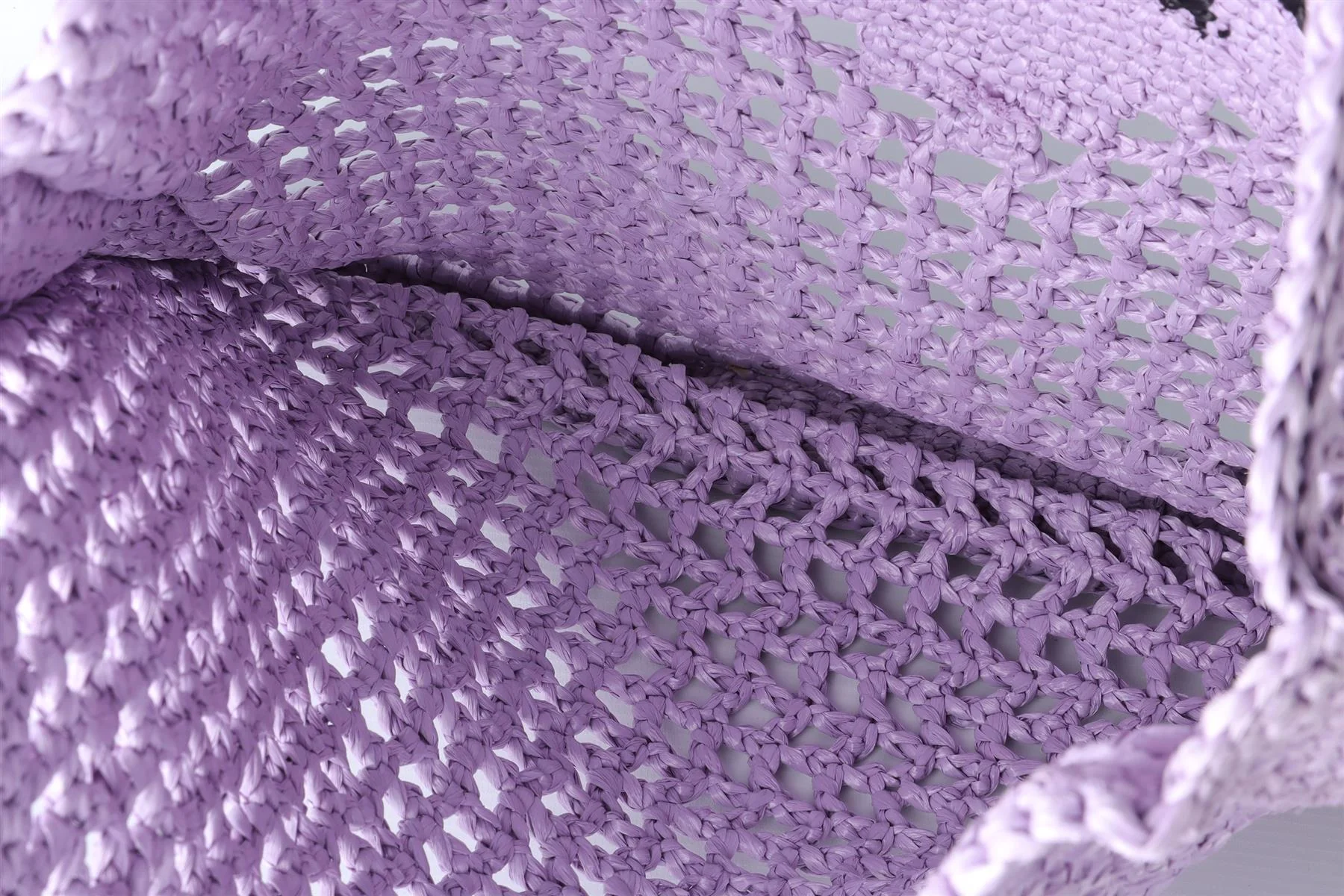 PRADA PURPLE RAFFIA TOTE BAG - Image 9