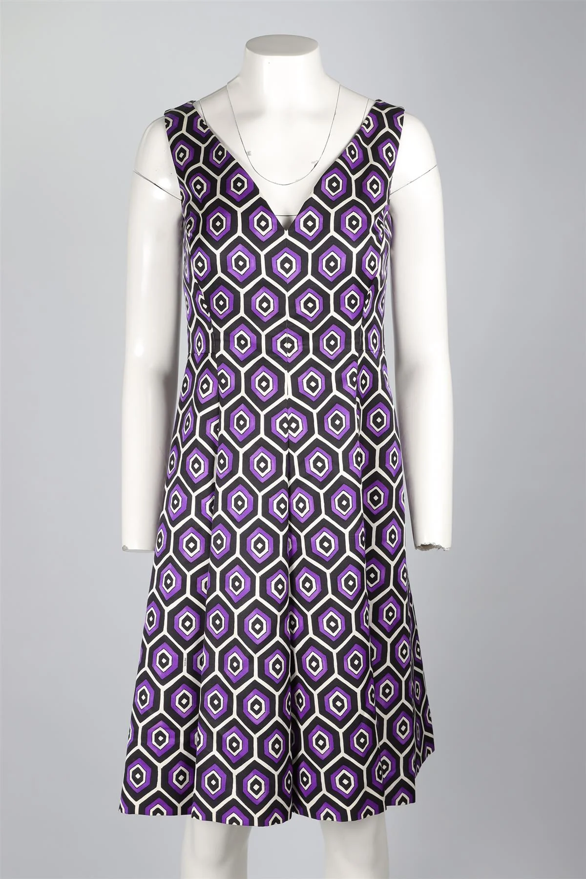 PRADA PURPLE WOOL DRESS IT 40 UK 8 - Image 2