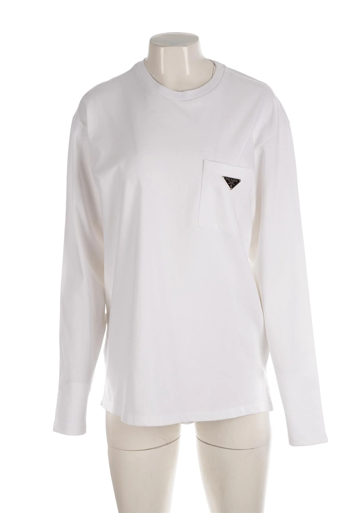PRADA WHITE COTTON TOP MEDIUM - Image 2