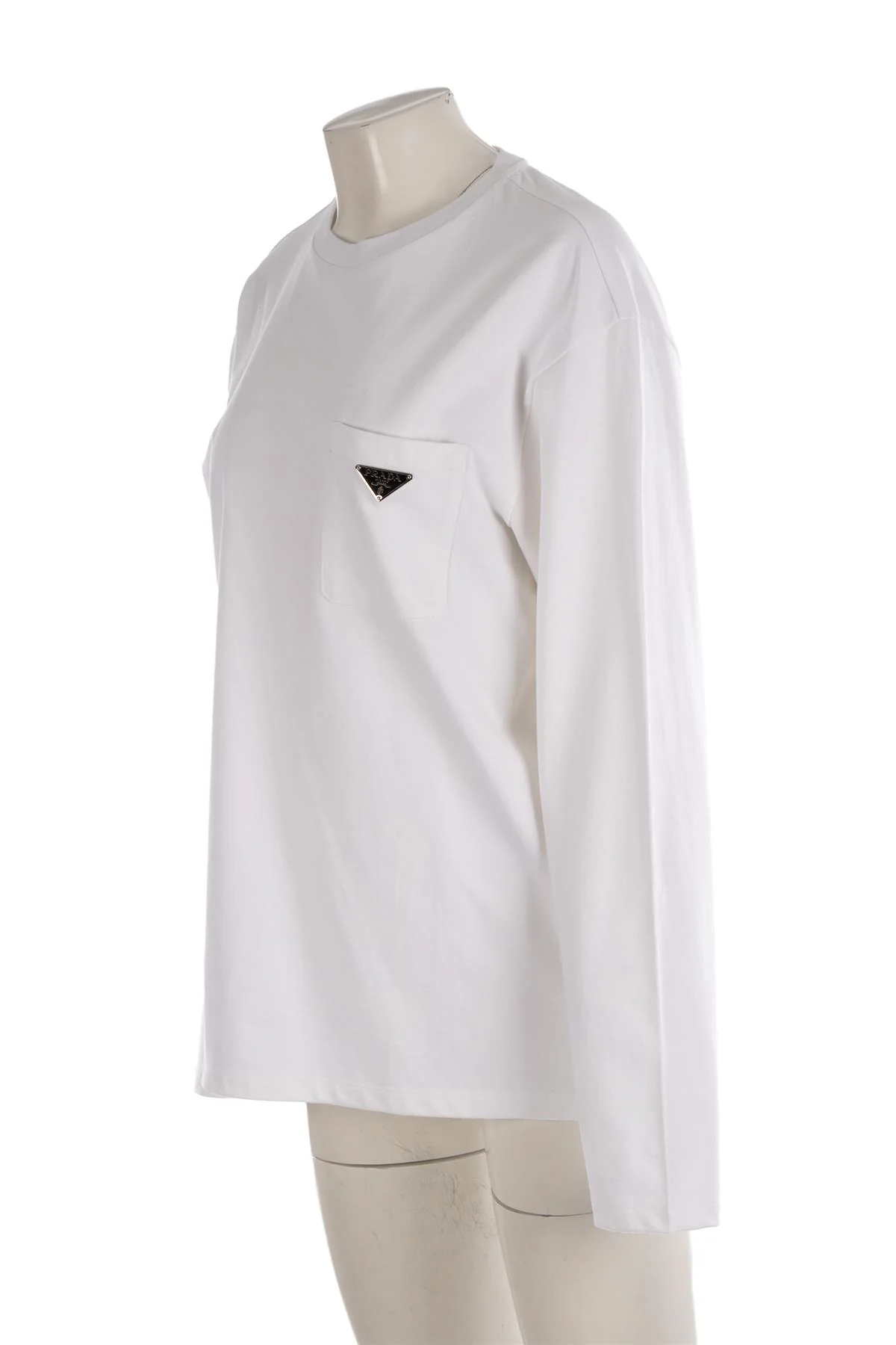 PRADA WHITE COTTON TOP MEDIUM - Image 3