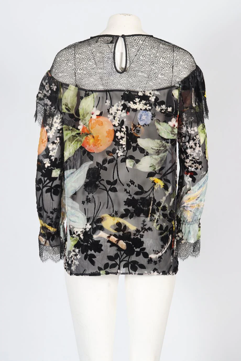 PREEN BY THORNTON BREGAZZI FLORAL SILK TOP MEDIUM - Image 4