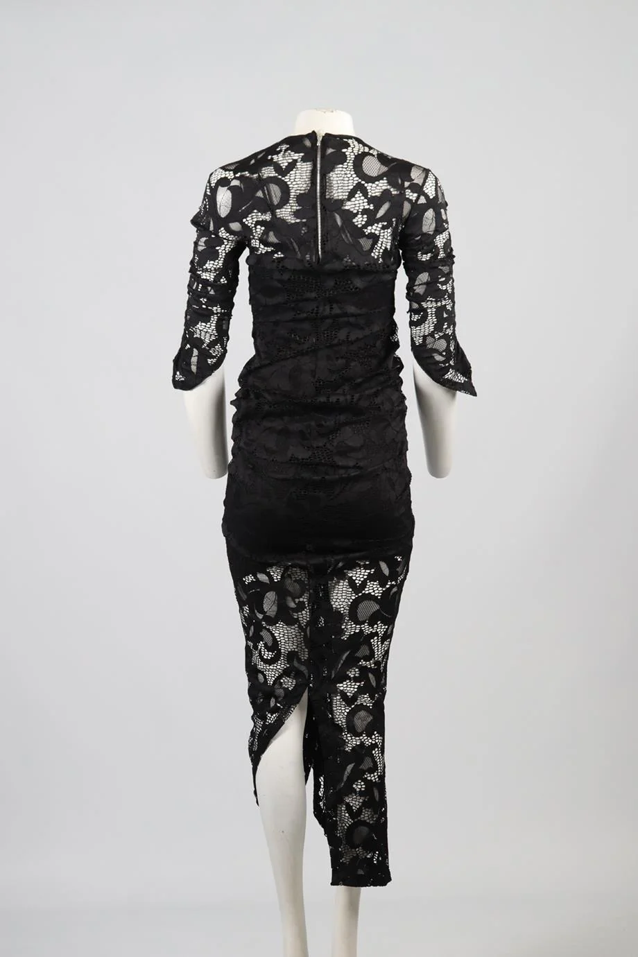 PREEN BY THORNTON BREGAZZI LACE MIDI DRESS SMALL - Image 4
