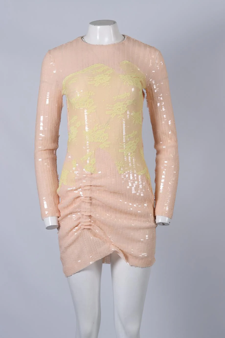 PREEN BY THORNTON BREGAZZI SEQUINNED MESH MINI DRESS MEDIUM - Image 2