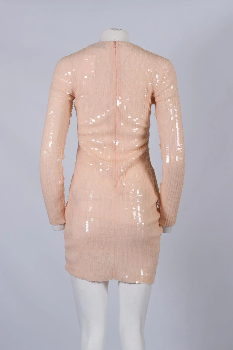 PREEN BY THORNTON BREGAZZI SEQUINNED MESH MINI DRESS MEDIUM - Image 4
