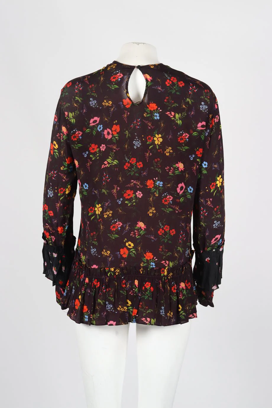 PREEN LINE FLORAL PRINT CHIFFON BLOUSE XSMALL - Image 4