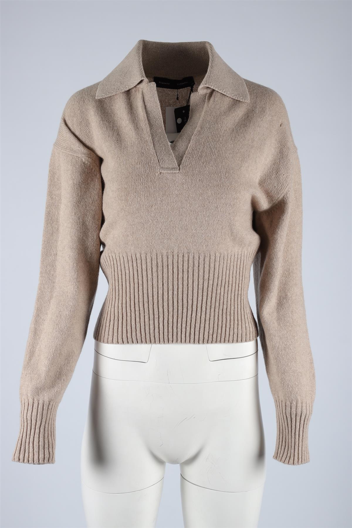 PROENZA SCHOULER BEIGE CASHMERE SWEATER XSMALL - Image 2