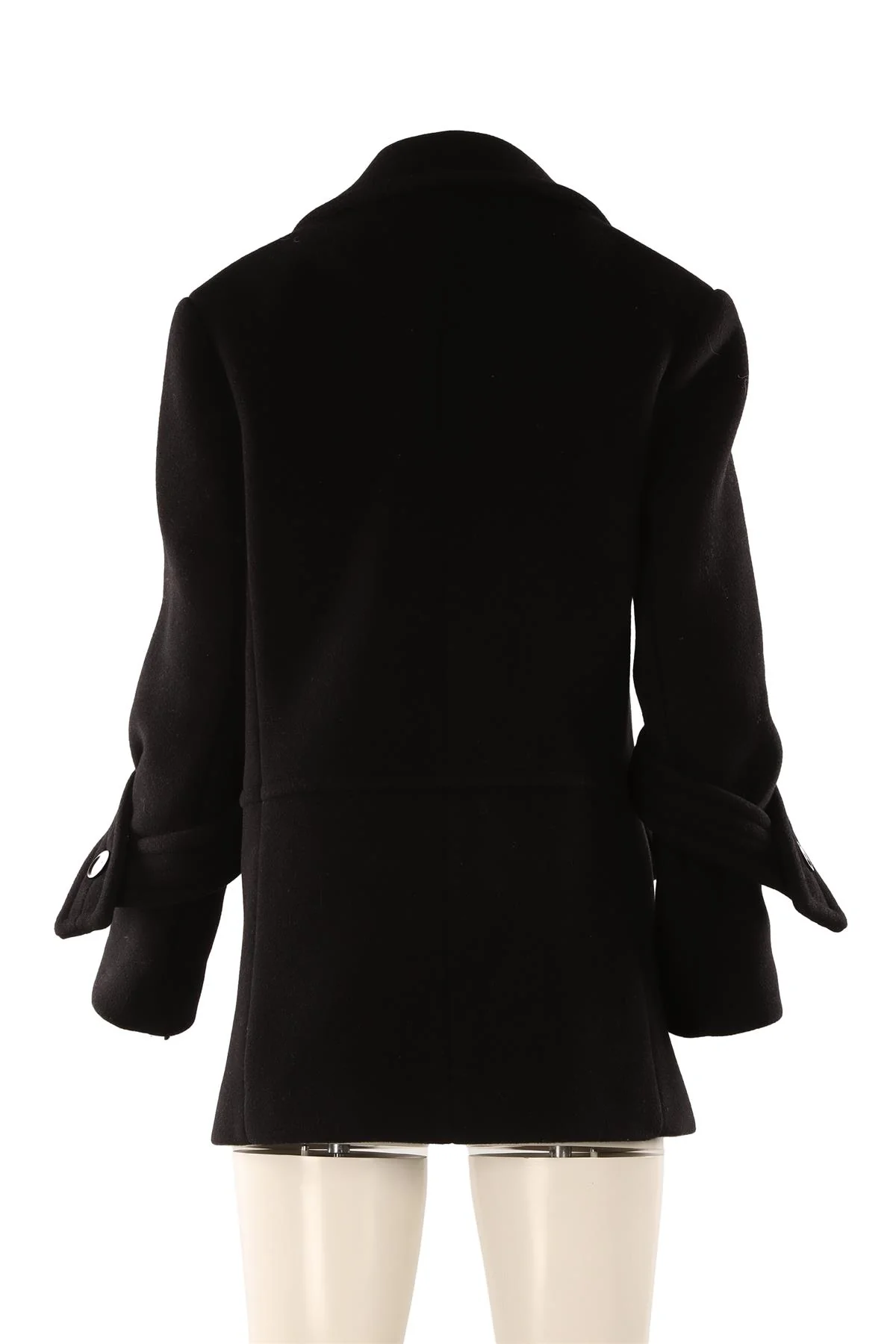 PROENZA SCHOULER BLACK 2024 WOOL COAT US 8 - Image 4