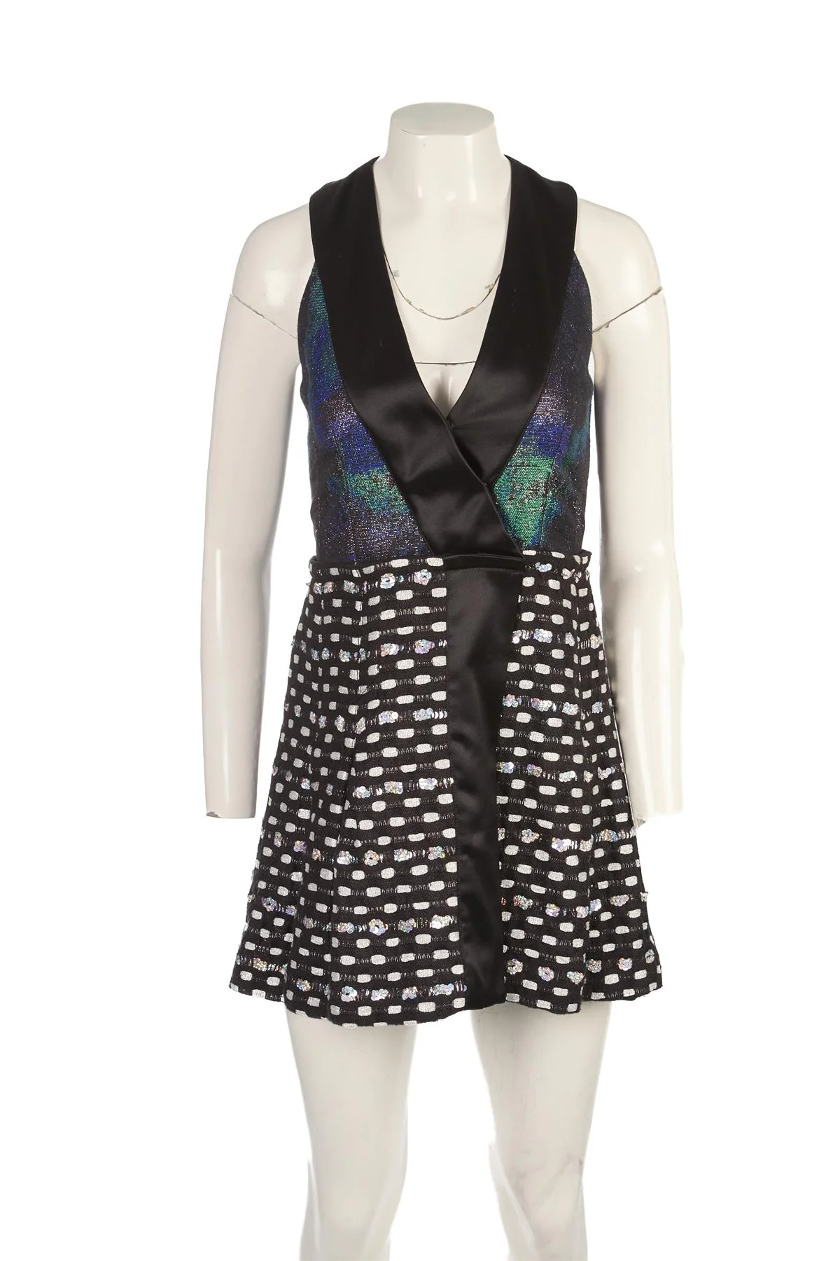 PROENZA SCHOULER BLACK COTTON MINI DRESS US 2 UK 6 - Image 2
