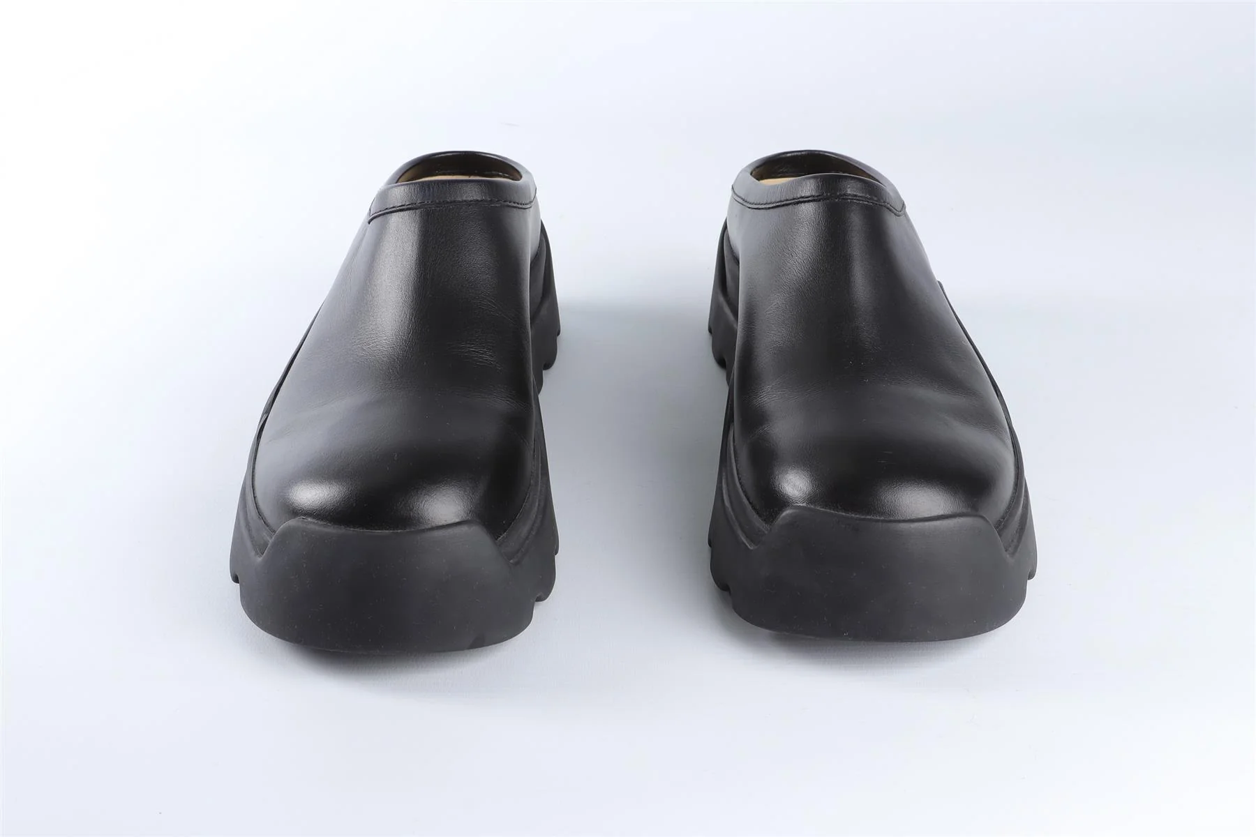 PROENZA SCHOULER BLACK LEATHER MULES EU 40 UK 7 US 10 - Image 3