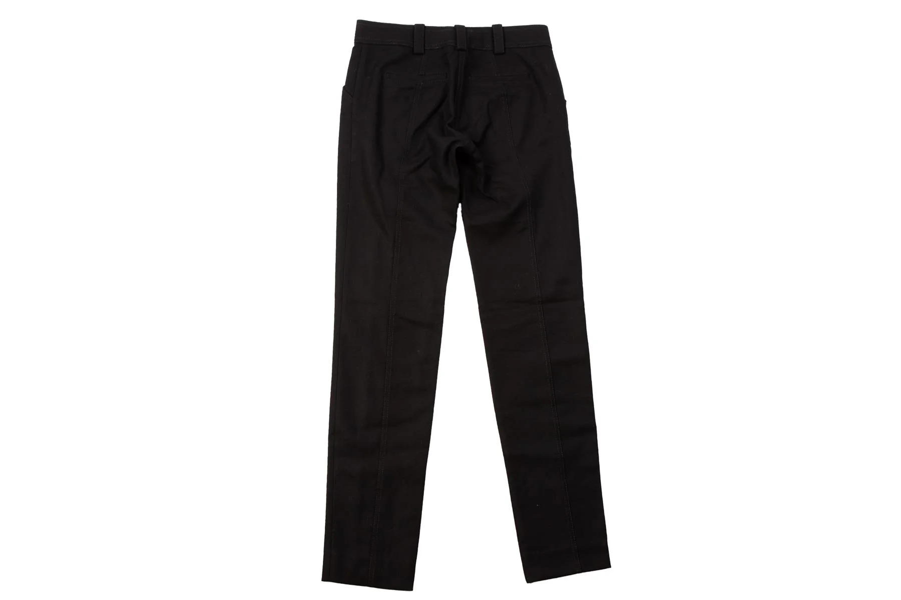 PROENZA SCHOULER BLACK WOOL STRAIGHT LEG PANTS XSMALL - Image 4