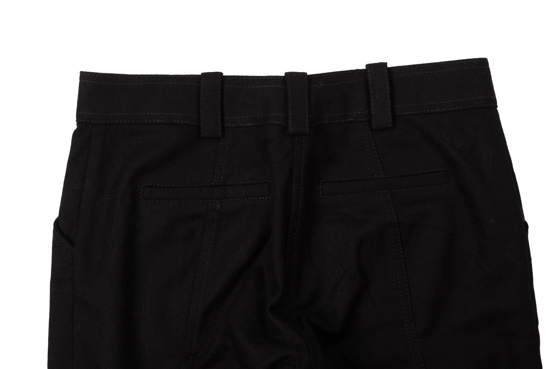 PROENZA SCHOULER BLACK WOOL STRAIGHT LEG PANTS XSMALL - Image 5