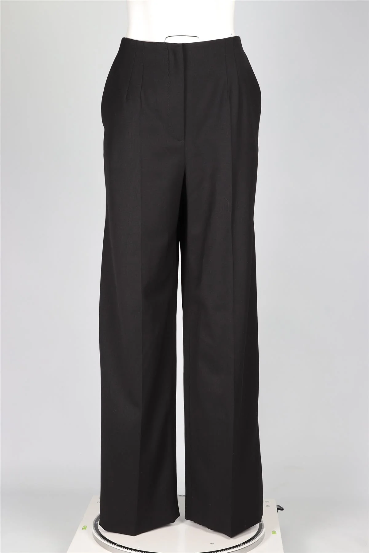 PROENZA SCHOULER BLACK WOOL WIDE LEG PANTS US 8 UK 12 - Image 2
