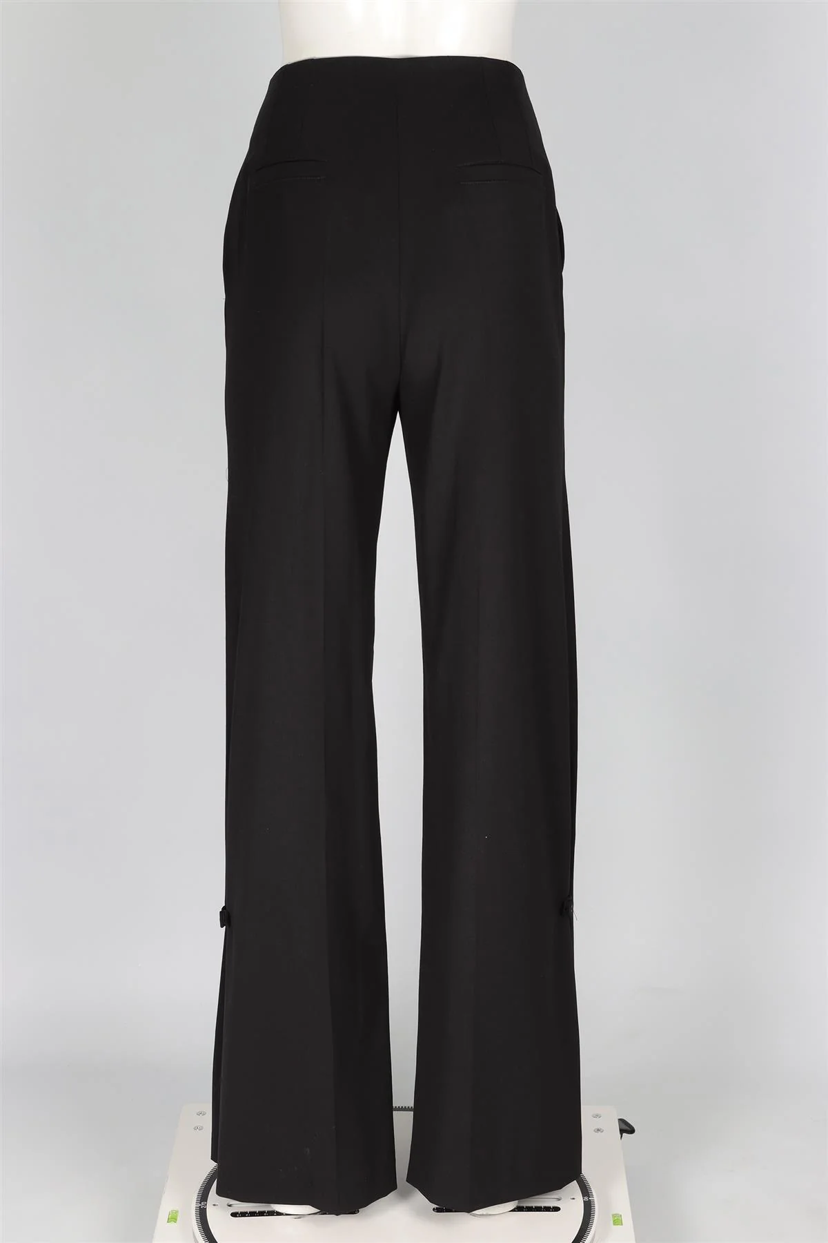 PROENZA SCHOULER BLACK WOOL WIDE LEG PANTS US 8 UK 12 - Image 4