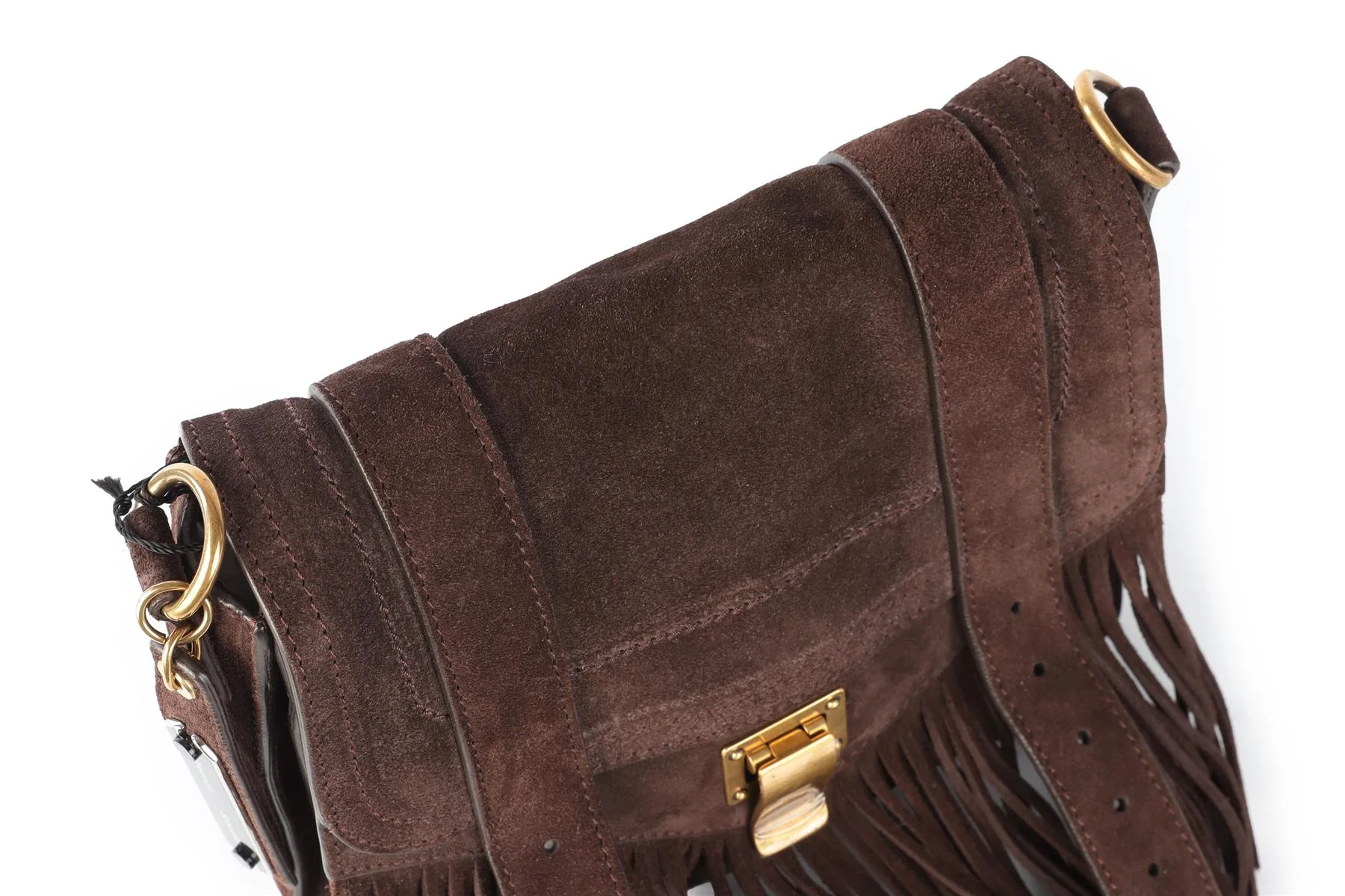 PROENZA SCHOULER BROWN PS1 SMALL SUEDE SHOULDER BAG - Image 10